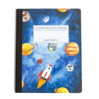 Michael Roger Press, Jalapeno Paper, Wide Ruled, Comp Book, Rocket Ship